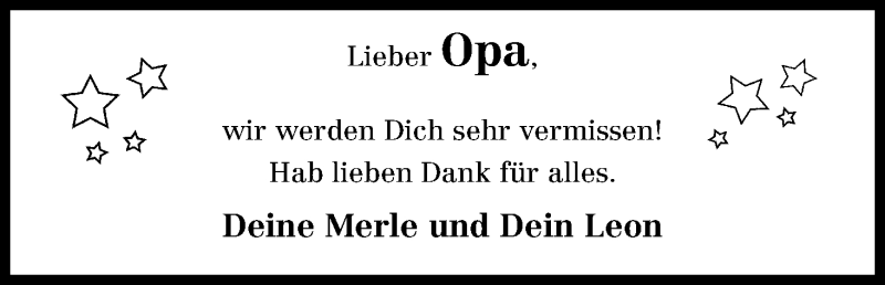 Traueranzeige von Gerhard Michaelis von Osterholzer Kreisblatt