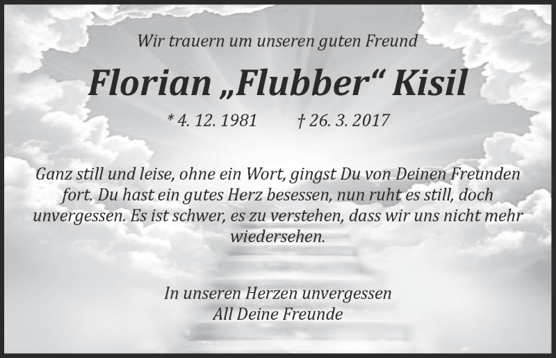 Traueranzeige von Florian 