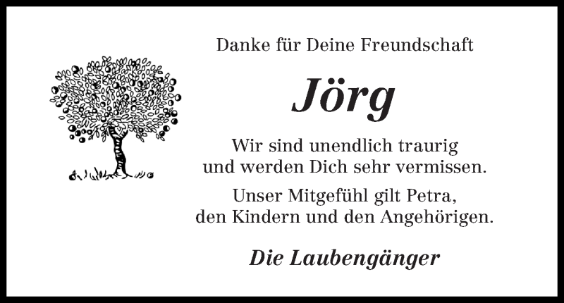  Traueranzeige für Jörg Prigge vom 22.01.2019 aus Osterholzer Kreisblatt