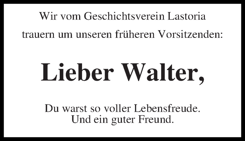  Traueranzeige für Walter Gerbracht vom 05.10.2019 aus WESER-KURIER