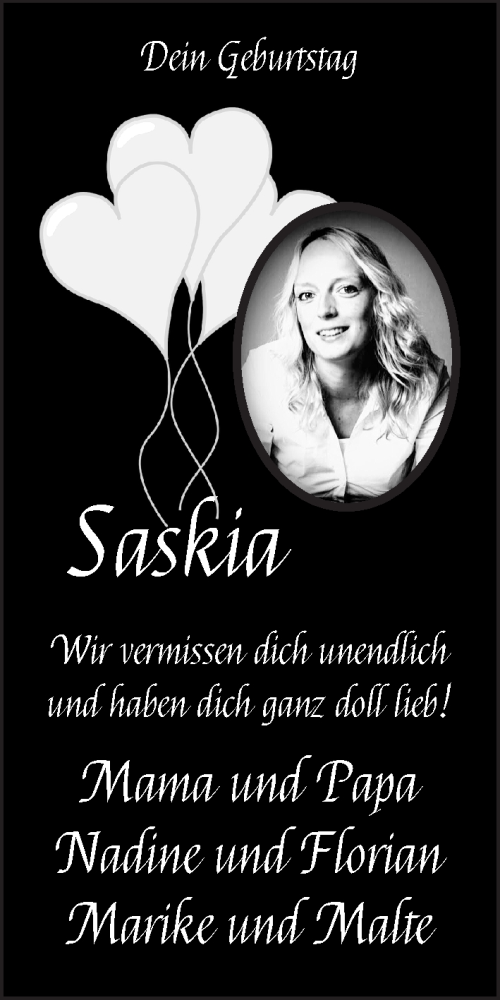  Traueranzeige für Saskia Coors vom 19.09.2020 aus WESER-KURIER