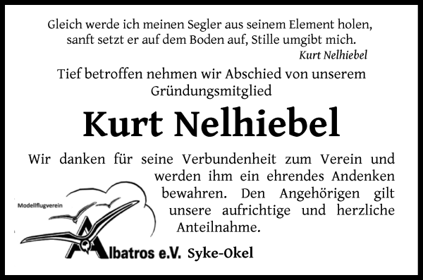 Traueranzeige von Kurt Nelhiebel von WESER-KURIER