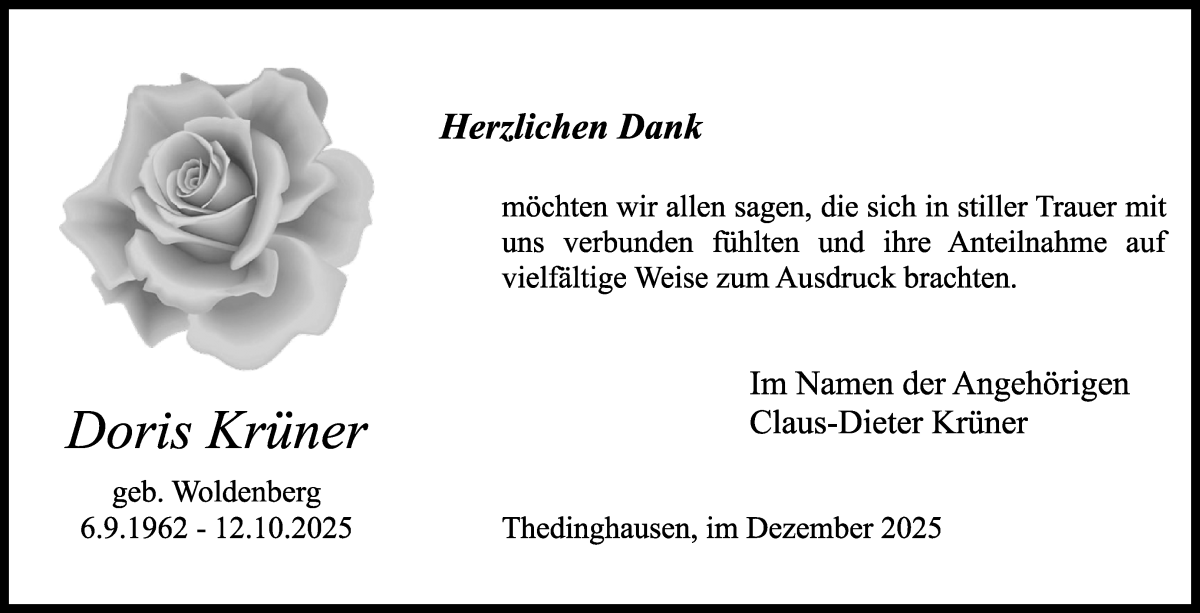 Traueranzeige von Claus-Dieter Krüner von WESER-KURIER