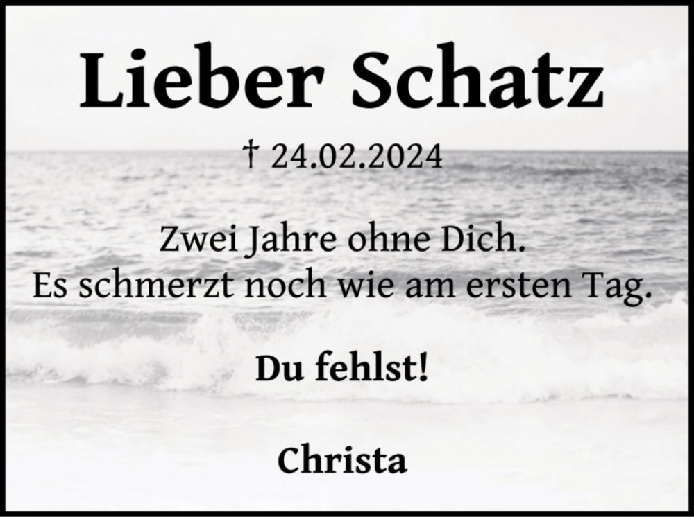 Traueranzeige von In Erinnerung von Die Norddeutsche