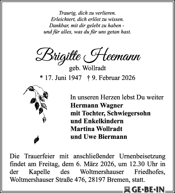 Traueranzeige von Hermann Wagner von WESER-KURIER